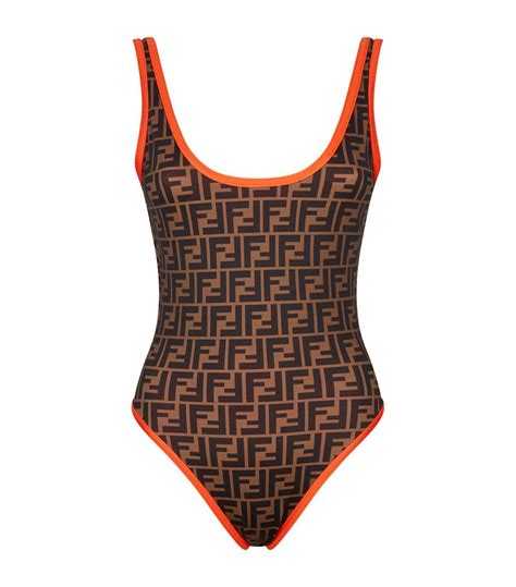 fendi reversible swimsuit|Fendi bikini orange.